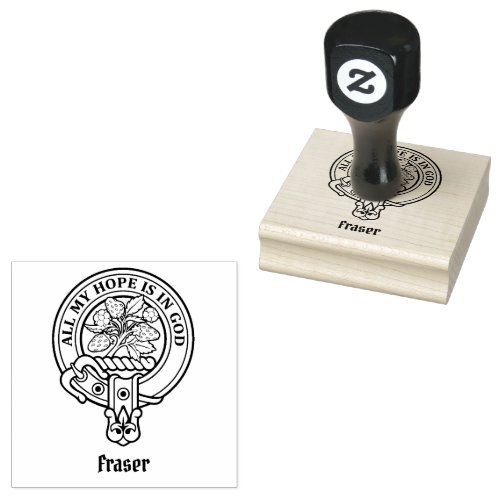Clan Fraser Crest Rubber Stamp