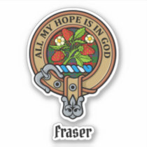 Clan Fraser Crest Sticker