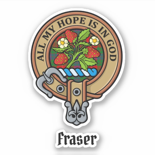 Clan Fraser Crest Sticker (Front)