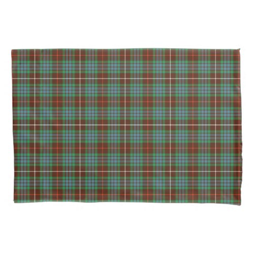 Clan Fraser Green Brown and Blue Hunting Tartan Pillow Case
