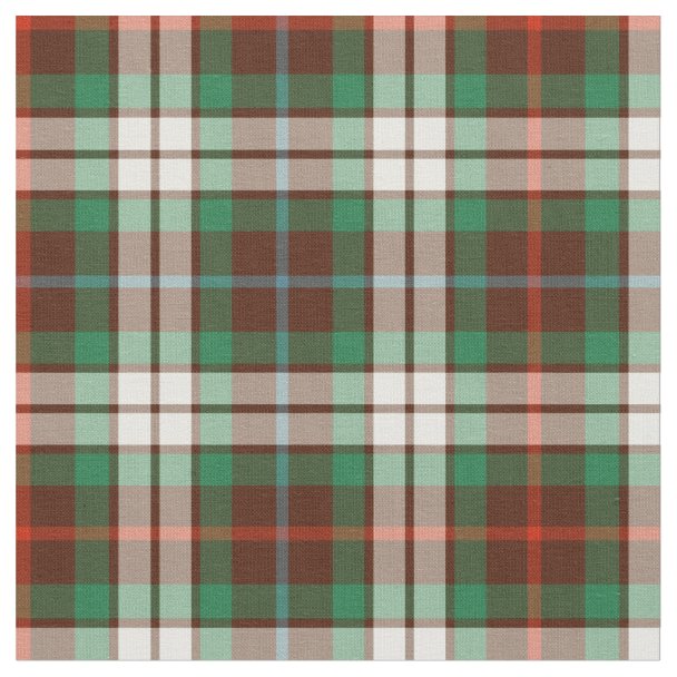 Clan Fraser Hunting Tartan Fabric | Zazzle