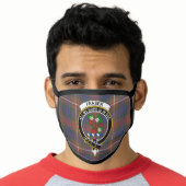 Clan Fraser Hunting Modern Tartan Plaid Face Mask (Worn Him)