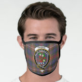 Clan Fraser Hunting Modern Tartan Plaid Face Mask (Worn Him)
