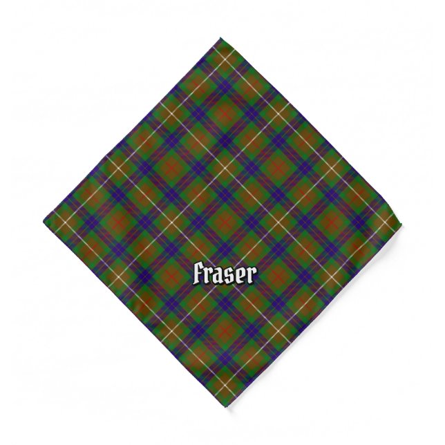Clan Fraser Hunting Tartan Bandana (Front)