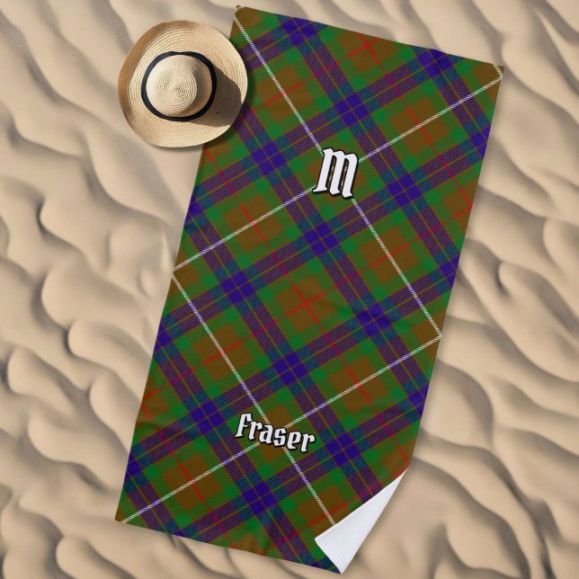 Clan Fraser Hunting Tartan Beach Towel (Creator Uploaded)