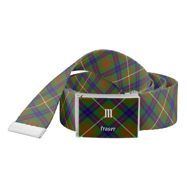 Clan Fraser Hunting Tartan Belt (Snake)