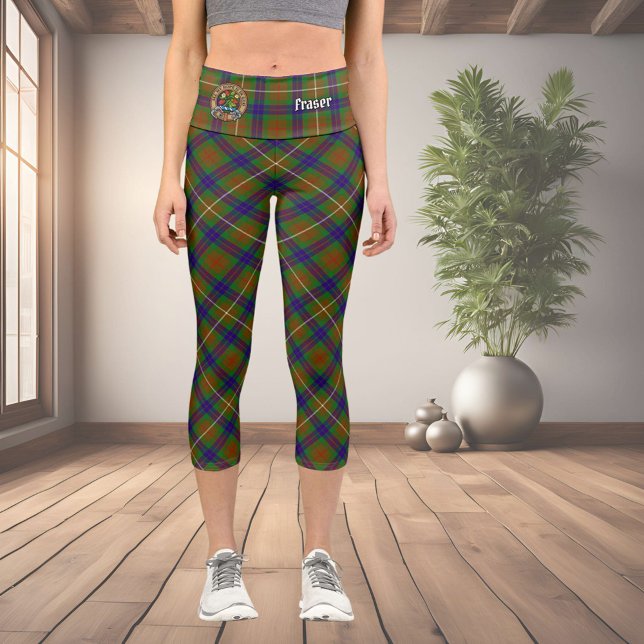 Clan Fraser Hunting Tartan Capri Leggings (Creator Uploaded)