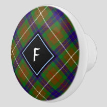 Clan Fraser Hunting Tartan Ceramic Knob