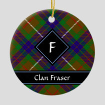 Clan Fraser Hunting Tartan Ceramic Ornament