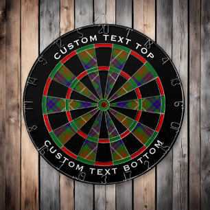 Clan Fraser Hunting Tartan Dart Board