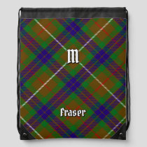 Clan Fraser Hunting Tartan Drawstring Bag