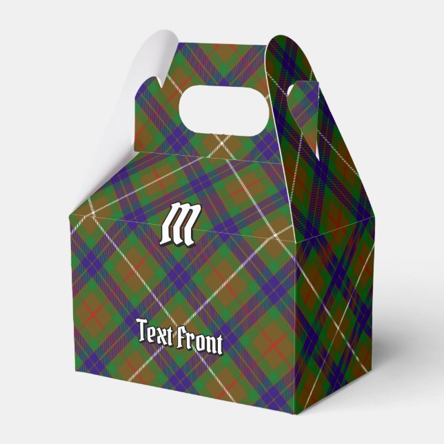 Clan Fraser Hunting Tartan Favor Box (Front Side)