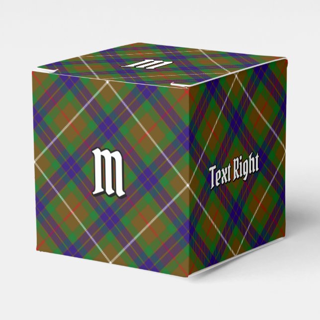 Clan Fraser Hunting Tartan Favor Box (Front Side)