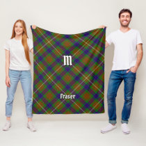 Clan Fraser Hunting Tartan Fleece Blanket