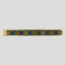 Clan Fraser Hunting Tartan Gold Finish Tie Bar