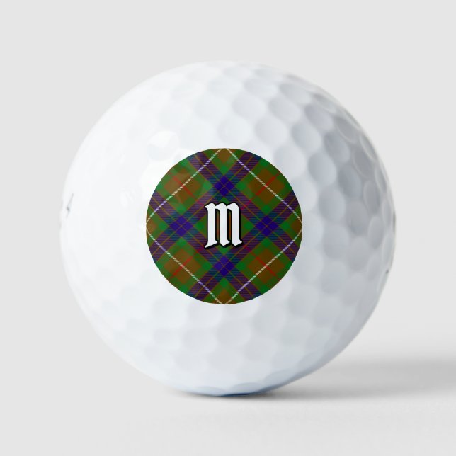 Clan Fraser Hunting Tartan Golf Balls (Front)