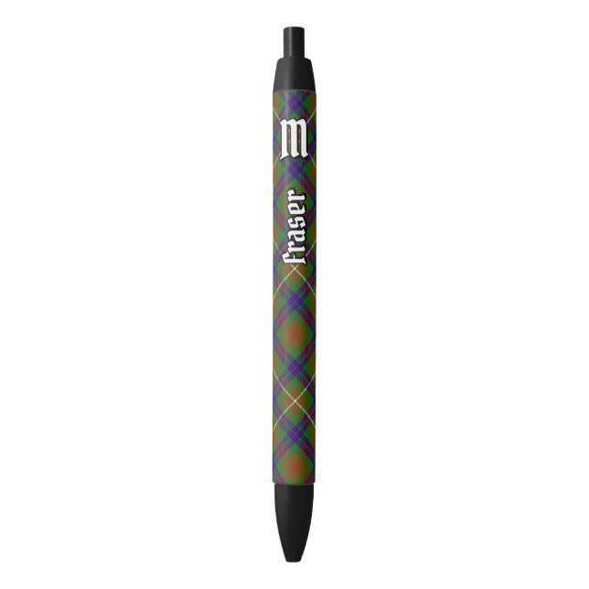 Clan Fraser Hunting Tartan Ink Pen (Front Vertical)