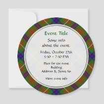 Clan Fraser Hunting Tartan Invitation