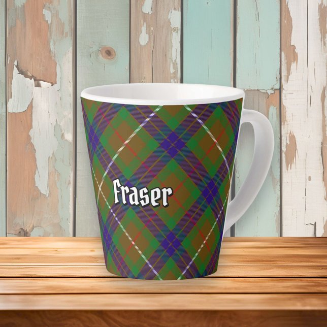 Clan Fraser Hunting Tartan Latte Mug (Creator Uploaded)