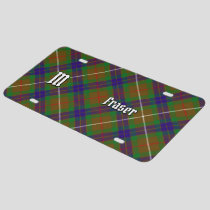 Clan Fraser Hunting Tartan License Plate