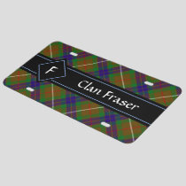 Clan Fraser Hunting Tartan License Plate