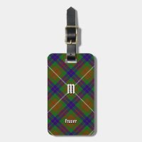Clan Fraser Hunting Tartan Luggage Tag