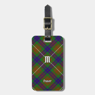 Clan Fraser Hunting Tartan Luggage Tag