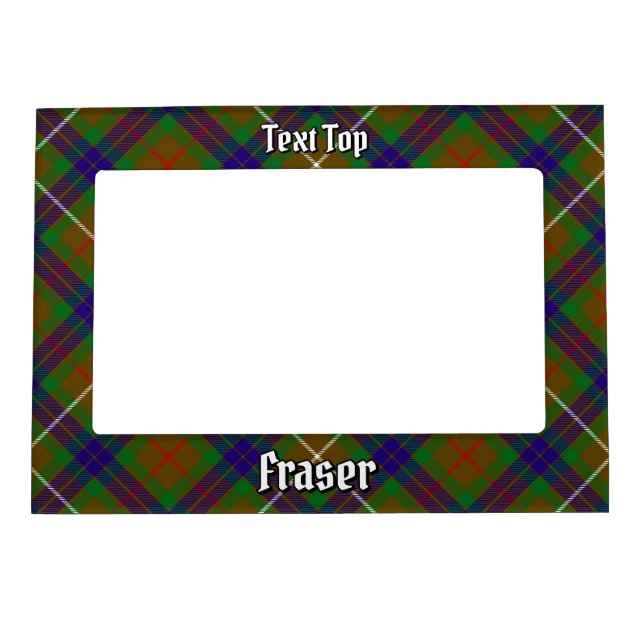 Clan Fraser Hunting Tartan Magnetic Frame (Front)