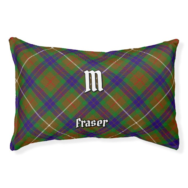 Clan Fraser Hunting Tartan Pet Bed (Front)
