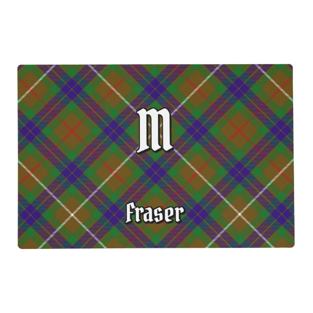 Clan Fraser Hunting Tartan Placemat (Front)