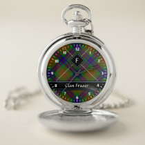 Clan Fraser Hunting Tartan Pocket Watch