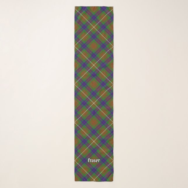 Clan Fraser Hunting Tartan Scarf (Front)