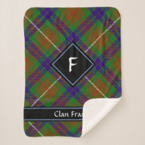 Clan Fraser Hunting Tartan Sherpa Blanket
