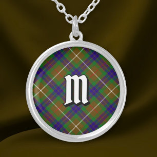 Clan Fraser Hunting Tartan Silver Plated Necklace