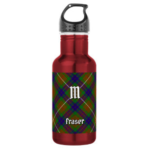 Clan Fraser Hunting Tartan Stainless Steel Water Bottle