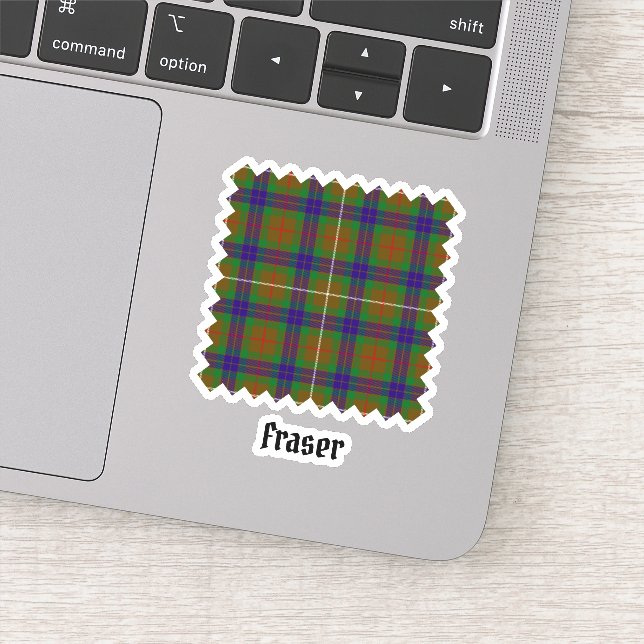Clan Fraser Hunting Tartan Sticker (Detail)