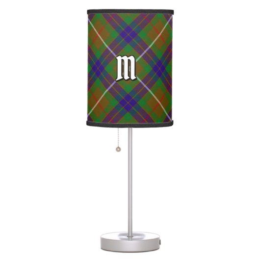 Clan Fraser Hunting Tartan Table Lamp (Right)