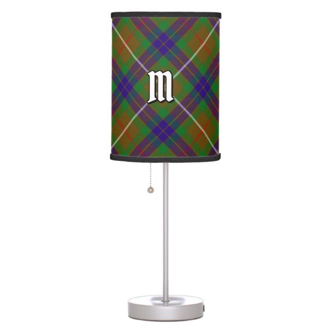 Clan Fraser Hunting Tartan Table Lamp (Right)
