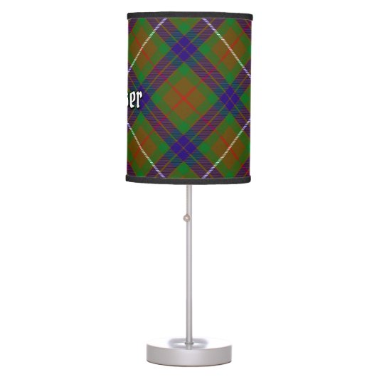 Clan Fraser Hunting Tartan Table Lamp (Front)