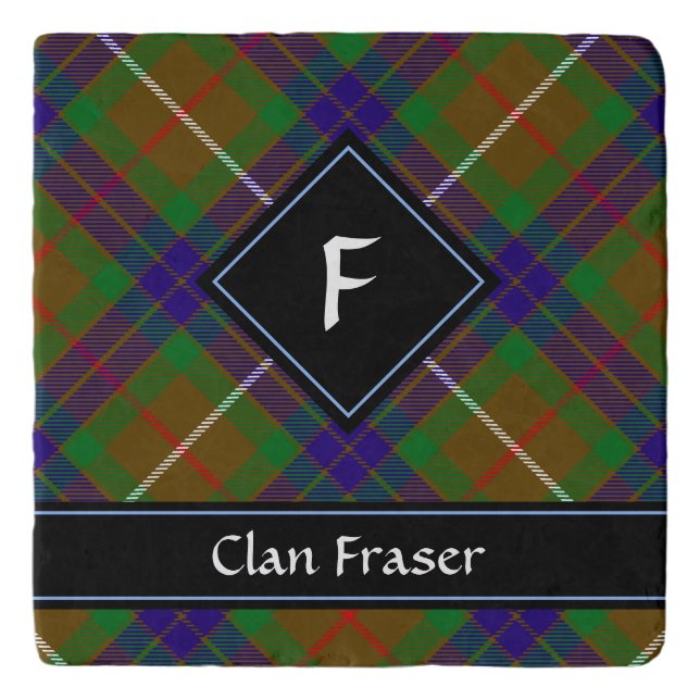 Clan Fraser Hunting Tartan Trivet (Front)