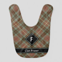 Clan Fraser Hunting Weathered Tartan Baby Bib