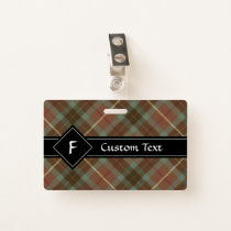 Clan Fraser Hunting Weathered Tartan Badge