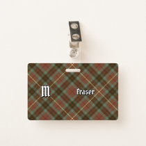 Clan Fraser Hunting Weathered Tartan Badge