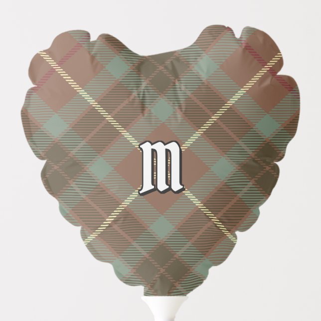 Clan Fraser Hunting Weathered Tartan Balloon (Front)