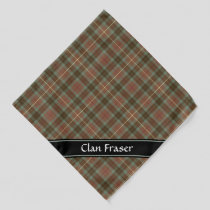Clan Fraser Hunting Weathered Tartan Bandana