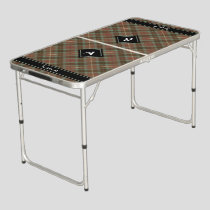 Clan Fraser Hunting Weathered Tartan Beer Pong Table