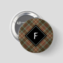 Clan Fraser Hunting Weathered Tartan Button