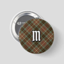 Clan Fraser Hunting Weathered Tartan Button