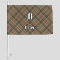 Clan Fraser Hunting Weathered Tartan Car Flag