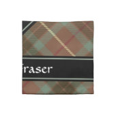 Clan Fraser Hunting Weathered Tartan Cloth Napkin (Quarter Fold)